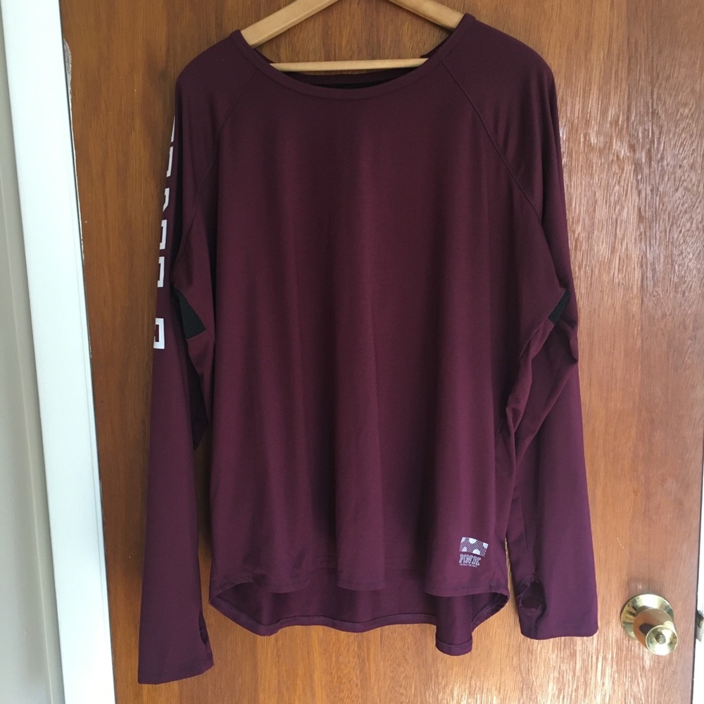 Victoria’s Secret Pink Ultimate Long Sleeve Mesh Back Top